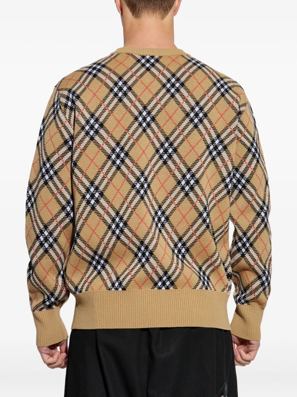 Burberry check-pattern sweater Beige