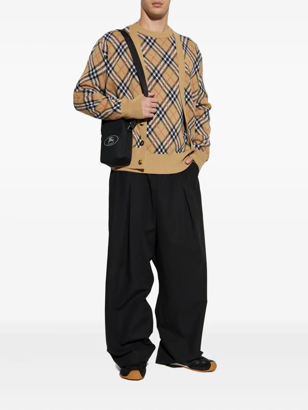 Burberry check-pattern sweater Beige