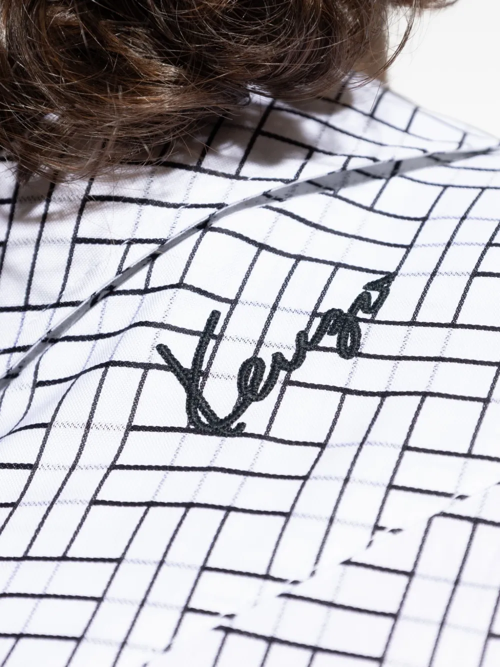 Kenzo geometric-pattern shirt Wit