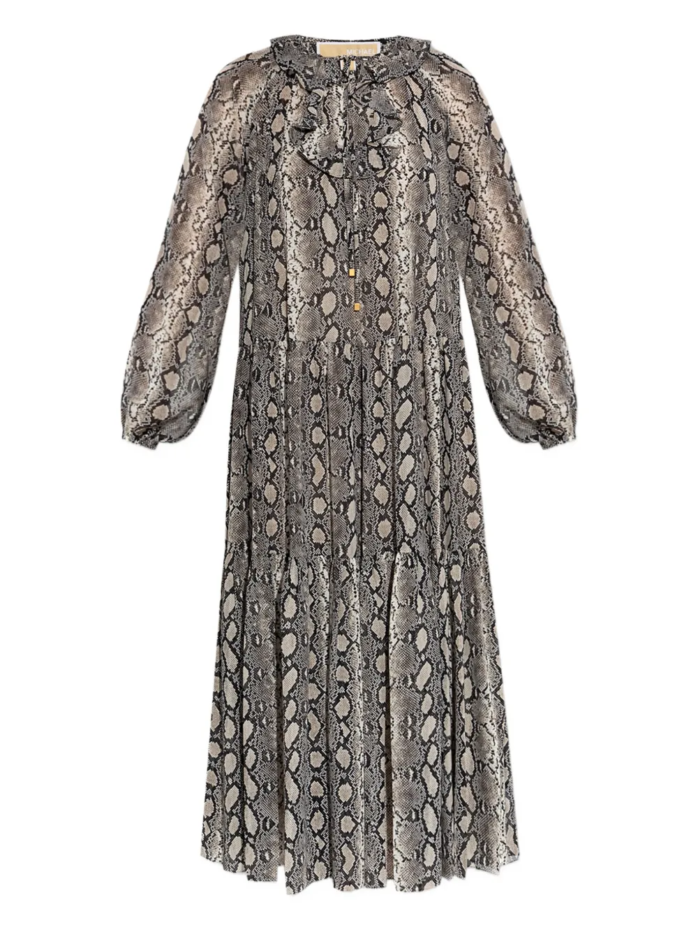 Michael Kors Midi-jurk met slangenprint Grijs