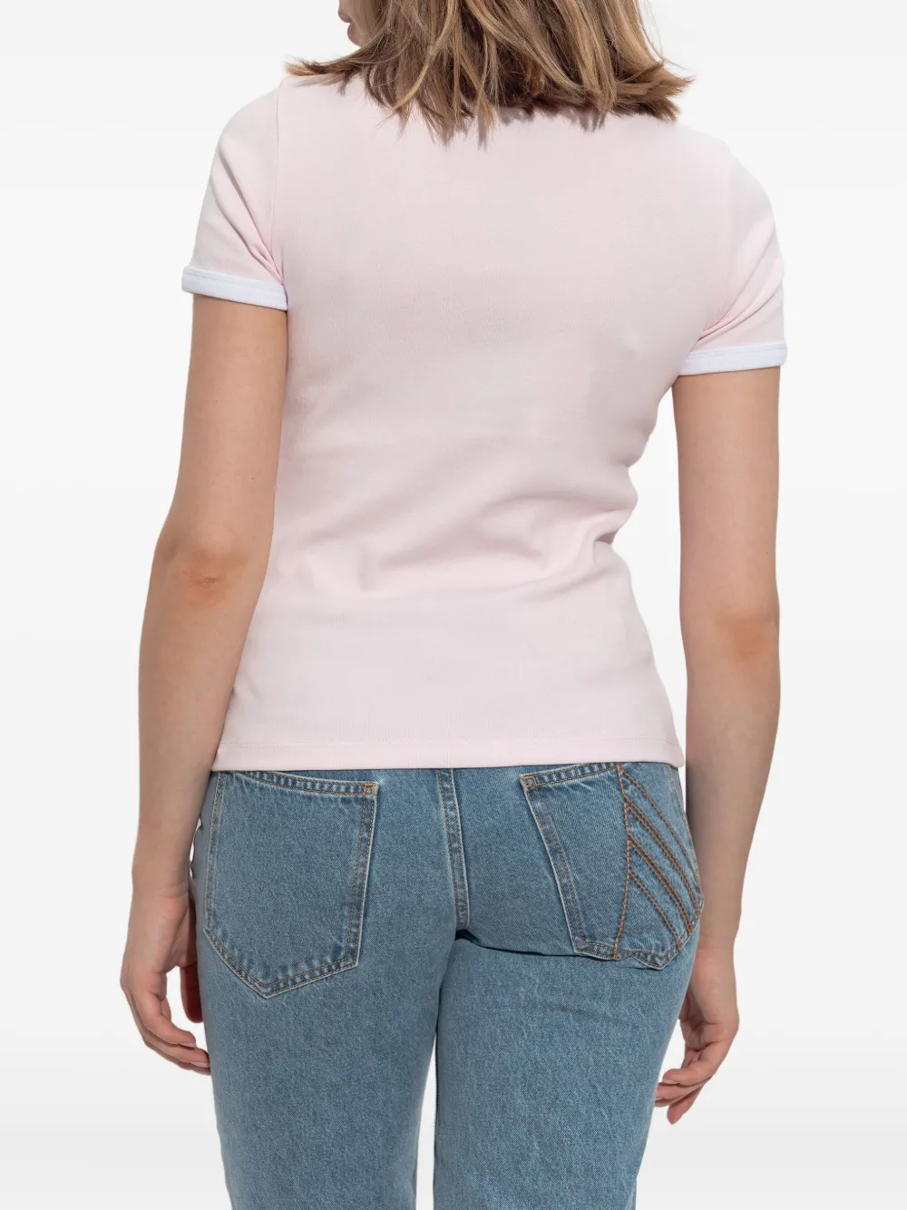 Kenzo Gots Boke Flower 2.0 ribbed top Roze