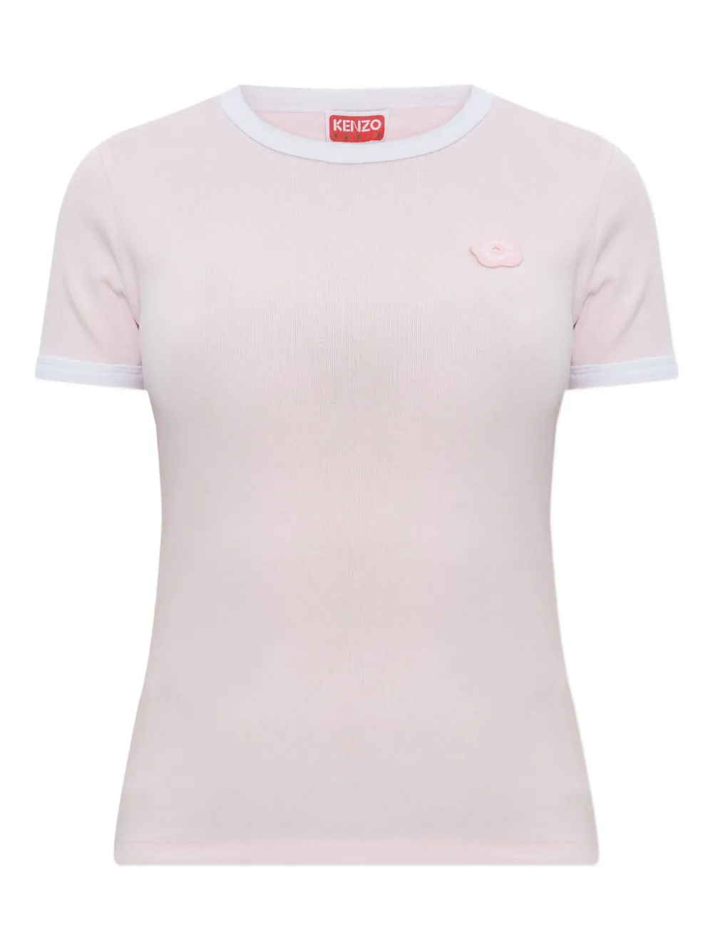 Kenzo Gots Boke Flower 2.0 ribbed top Roze