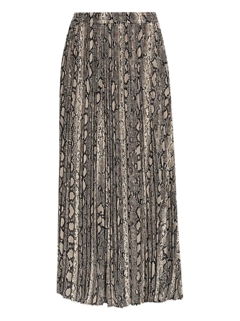 Michael Michael Kors pleated snakeskin-print skirt - グレー Michael Michael Kors pleated snakeskin-print skirt - グレー