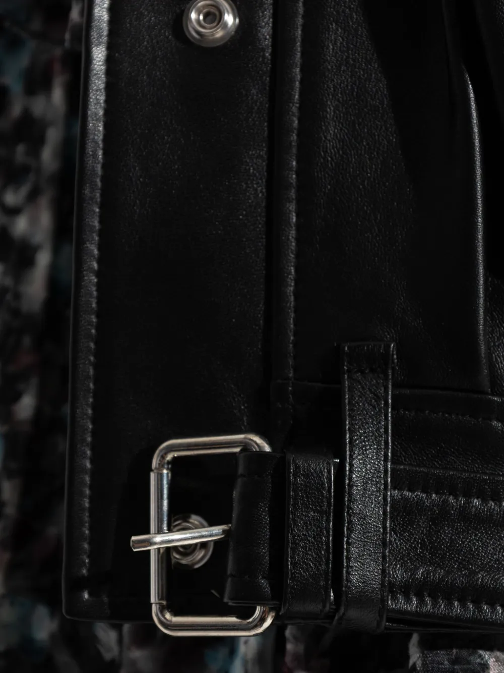 IRO belted leather jacket Zwart