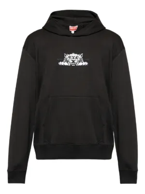 Kenzo Boke Flower Hoodie | Black | FARFETCH CA
