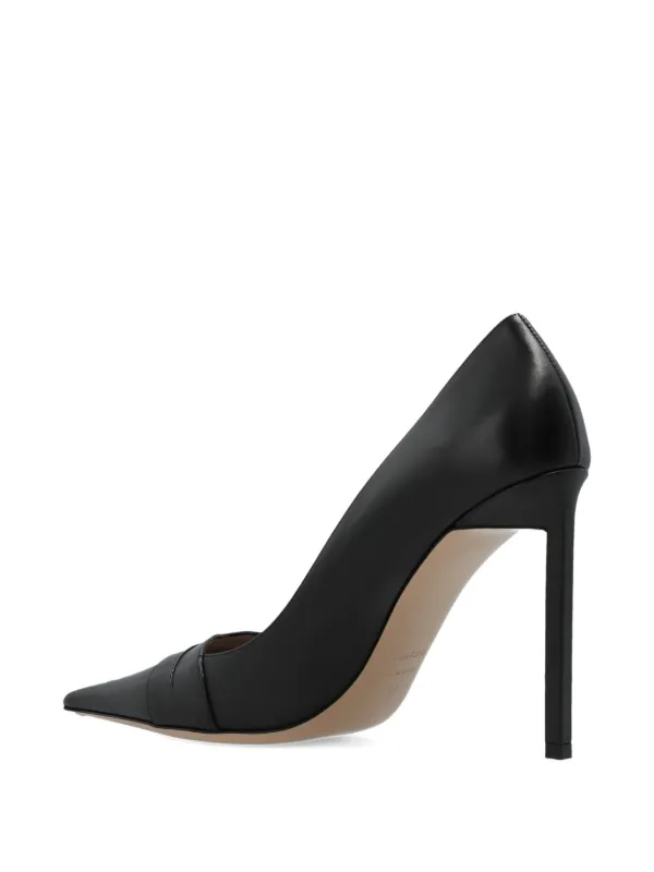 TOM FORD 110mm Eva Pointed-toe Leather Pumps in Black, view 3