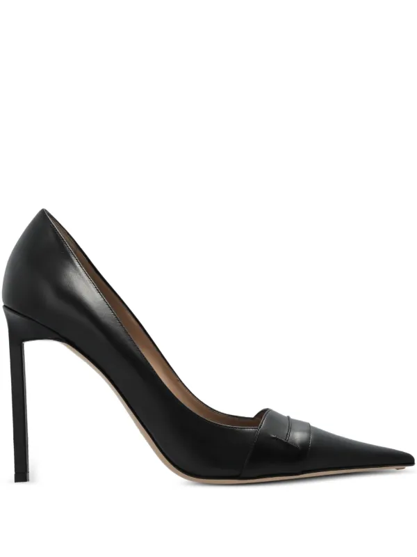 Tom Ford 110mm Eva Pointed-toe Leather Pumps in Black