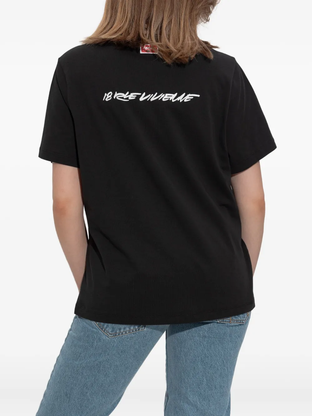 Kenzo logo-print T-shirt Zwart