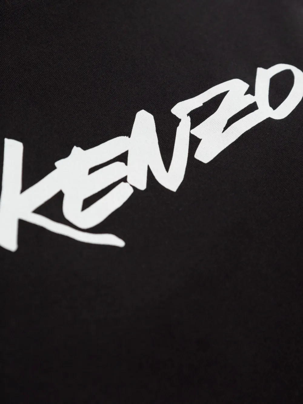 Kenzo logo-print T-shirt Zwart