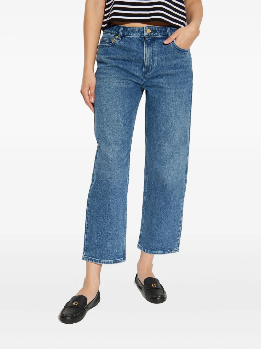 Michael Kors cropped jeans Blauw