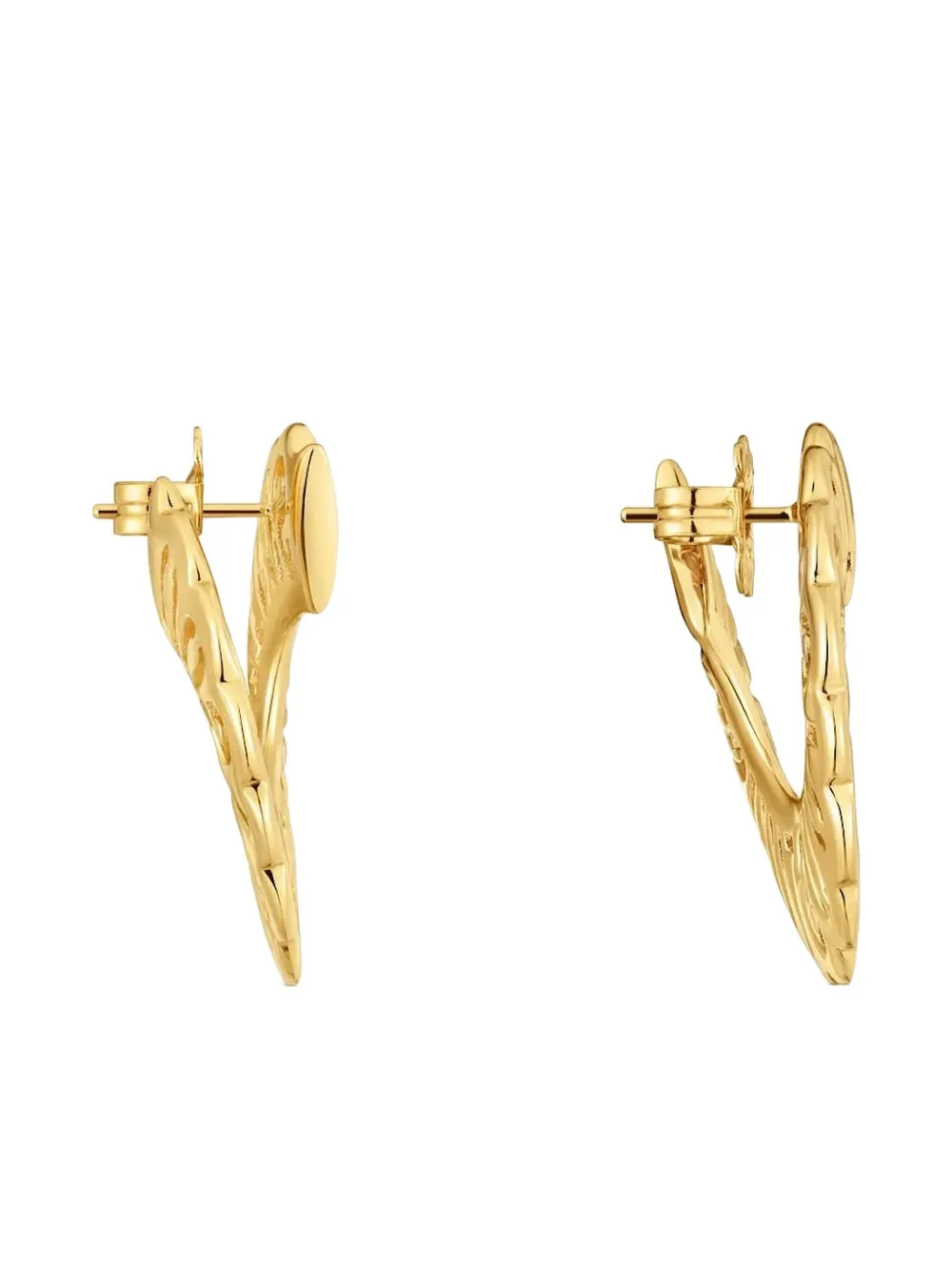 TOUS Miranda flower-shaped logo hoop earrings - Goud