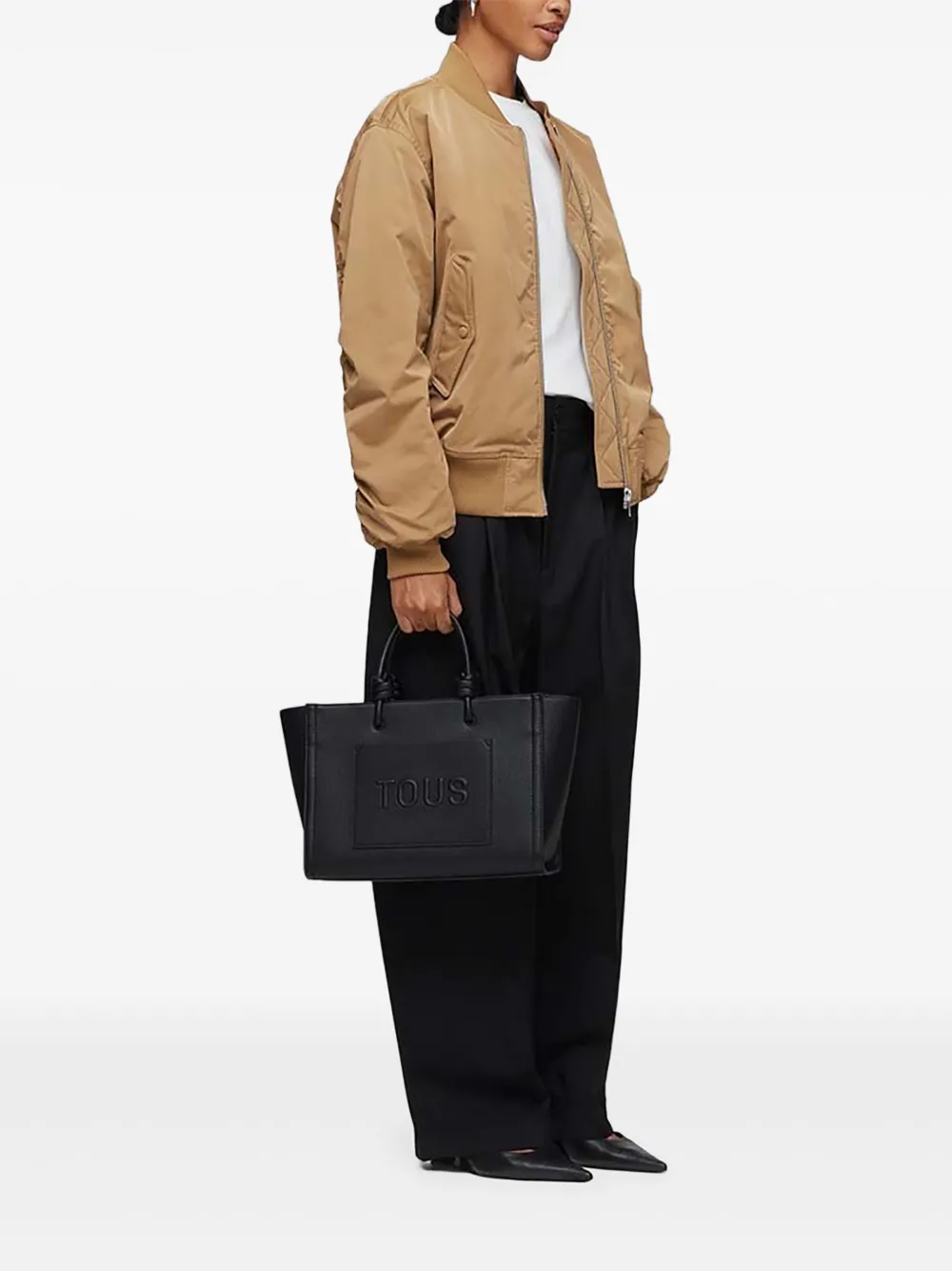 TOUS Amaya medium shopper met geknoopt handvat Zwart