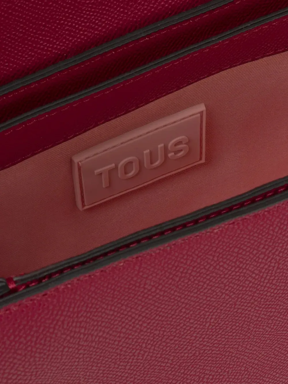 Tous Embossed Logo Cross Body Bag In Red