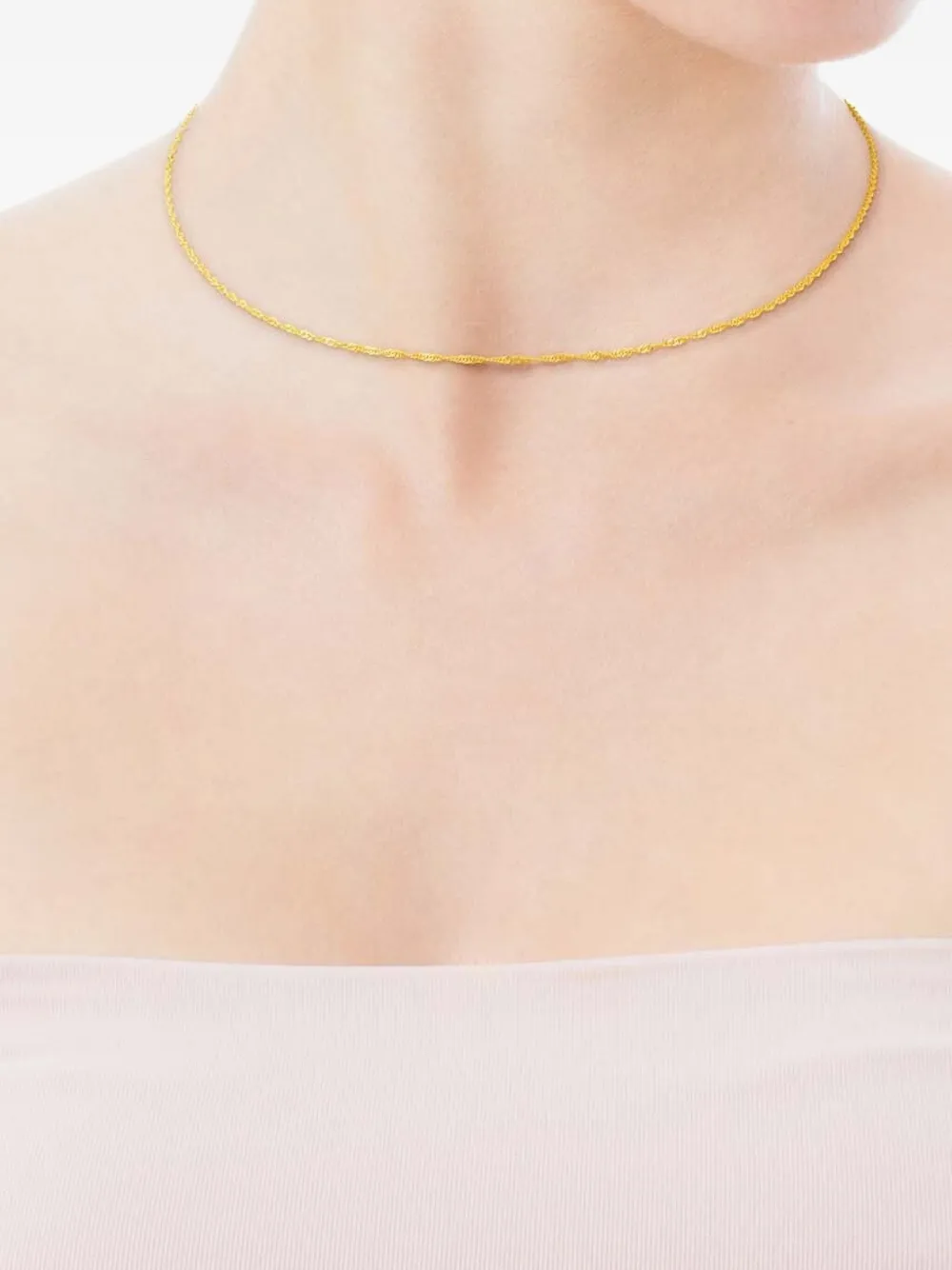 TOUS ツイスト チェーン ネックレス 18Kイエローゴールド - ゴールドトーン