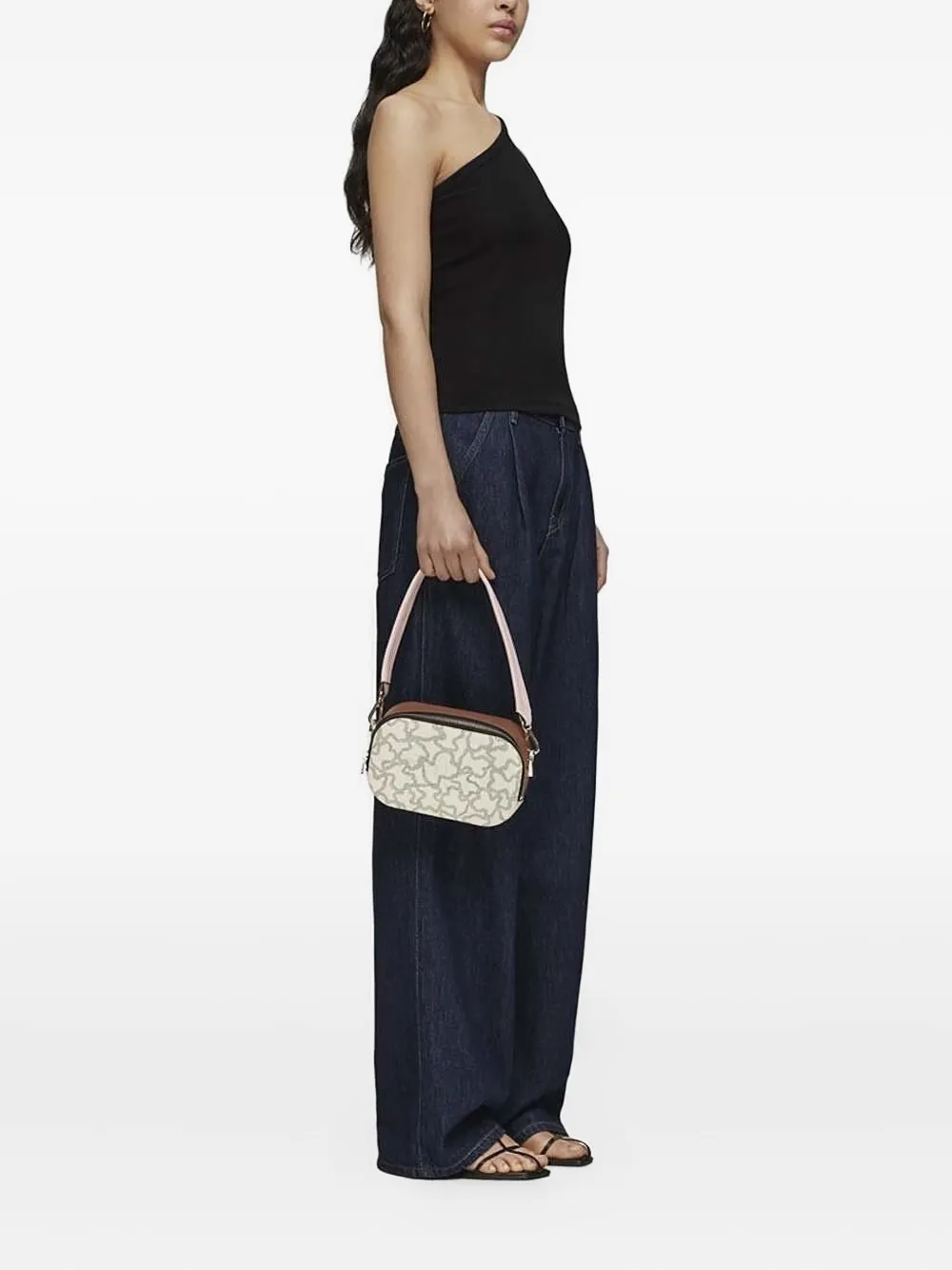 Tous Reporter Kaos Icon Bear-print Top-handle Bag In Neutral