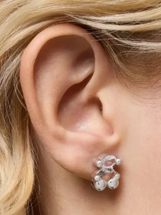 TOUS クリスタル ピアス | シルバートーン | FARFETCH JP