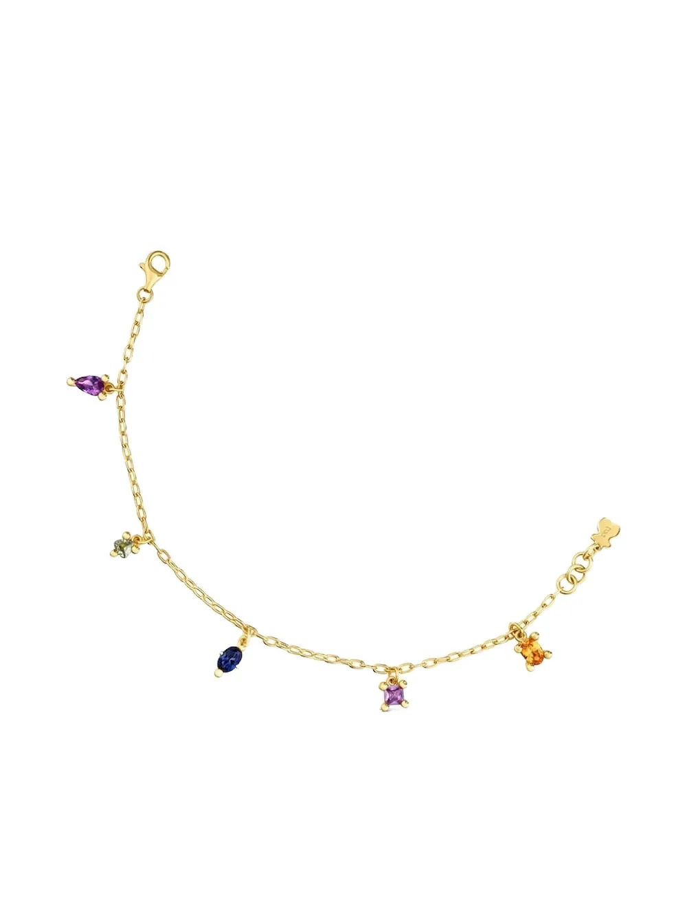 TOUS gemstone charm bracelet - Oro
