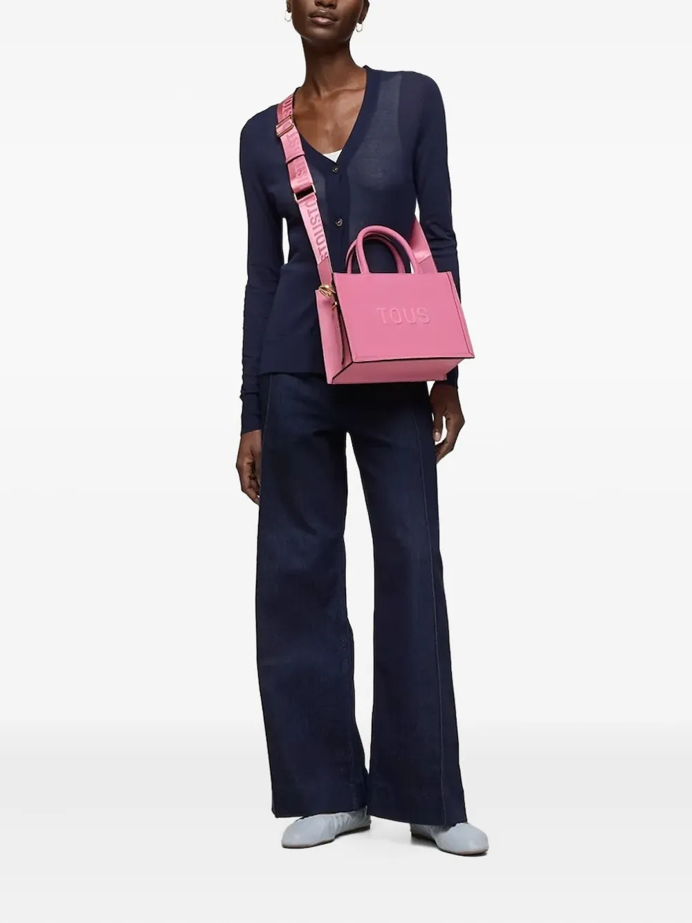 TOUS Shopper met logo-reliëf - Roze