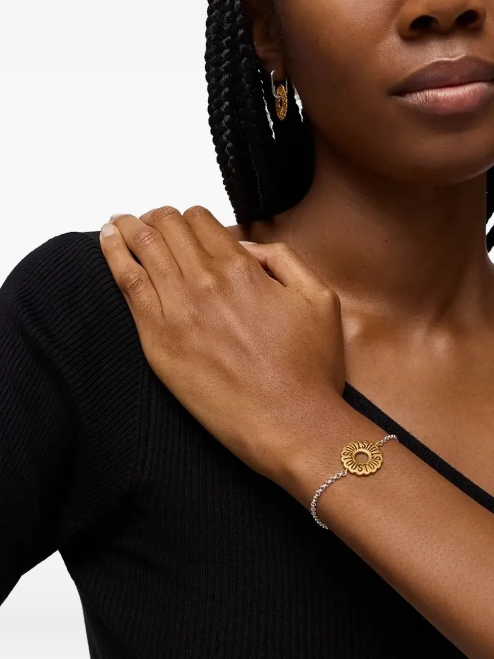 Tous Flower-shaped Chain Bracelet In Metallic