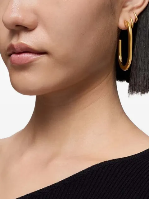 TOUS oval hoop earrings