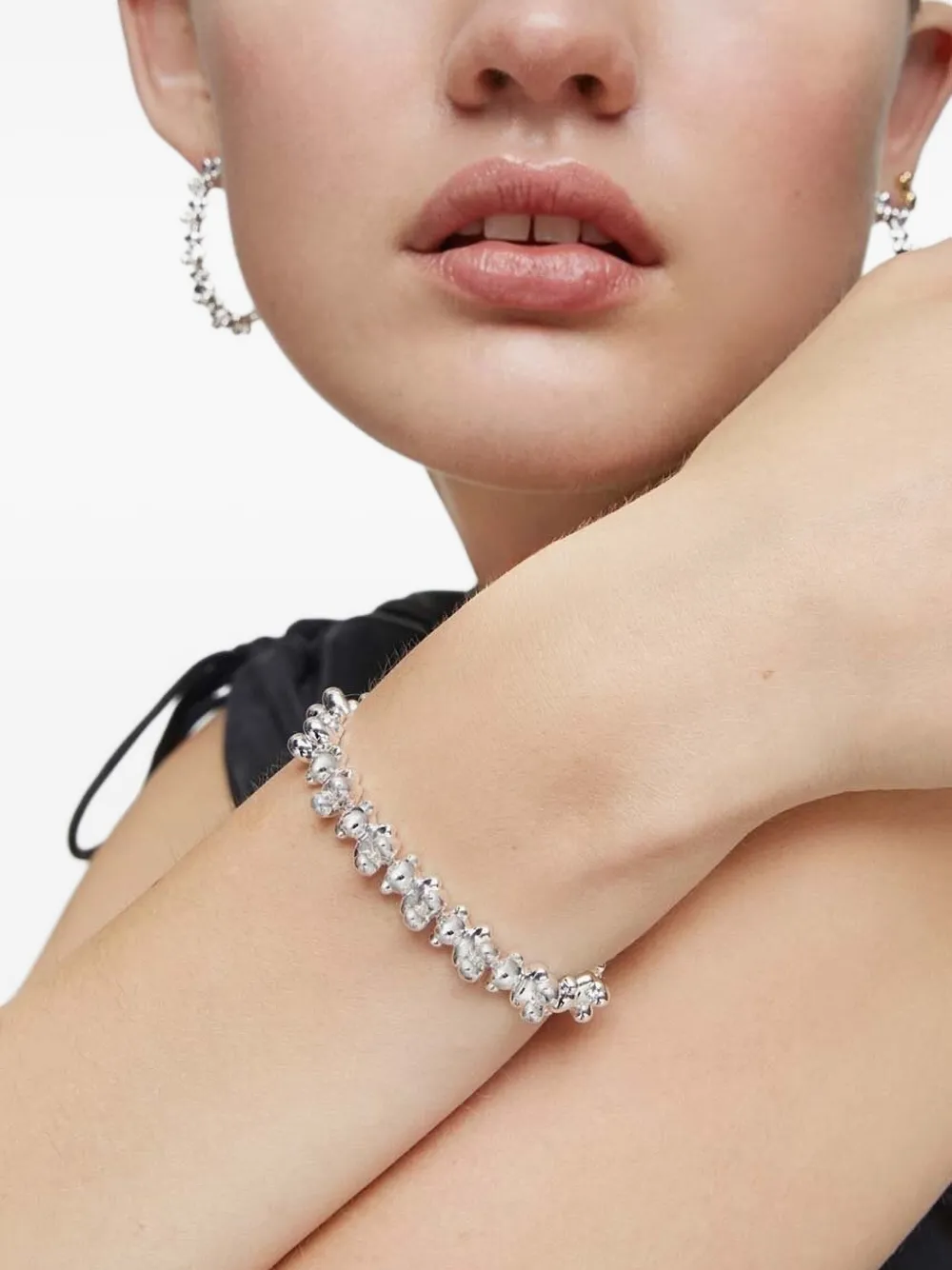 TOUS Schakelarmband met beer - Zilver