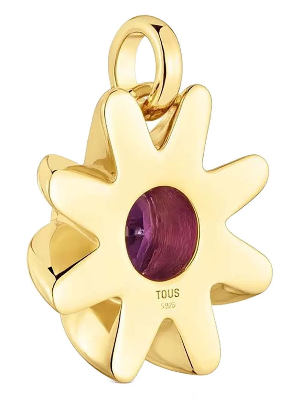 TOUS Hanger met zonnebloem en amethist - Goud
