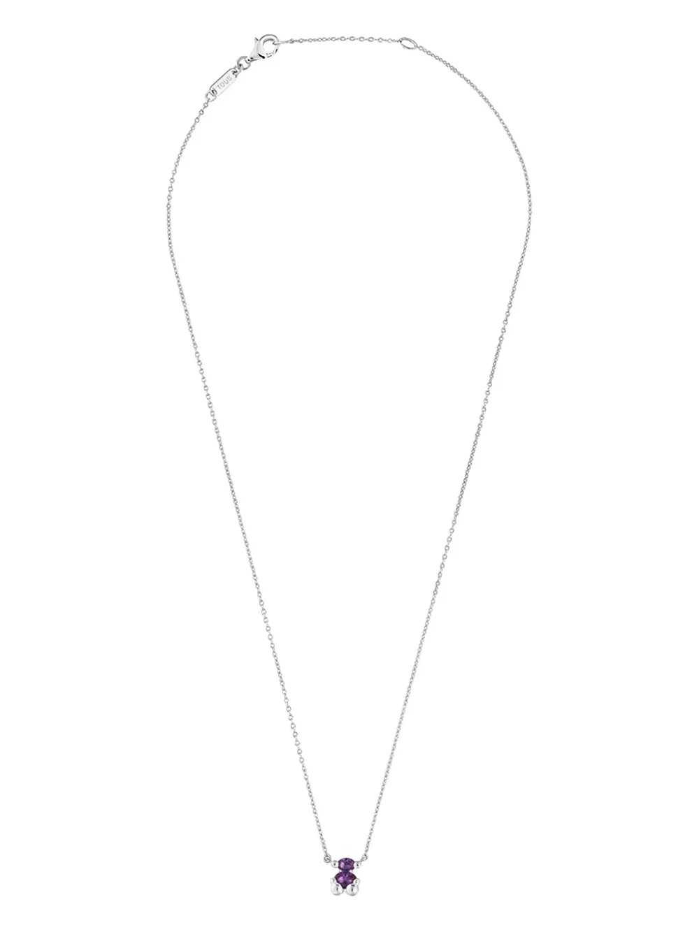 TOUS bear-pendant necklace - Argento