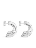 TOUS bear-motif half-hoop earrings - Silver