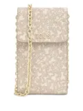 TOUS logo-print chain-strap phone bag - Neutrals