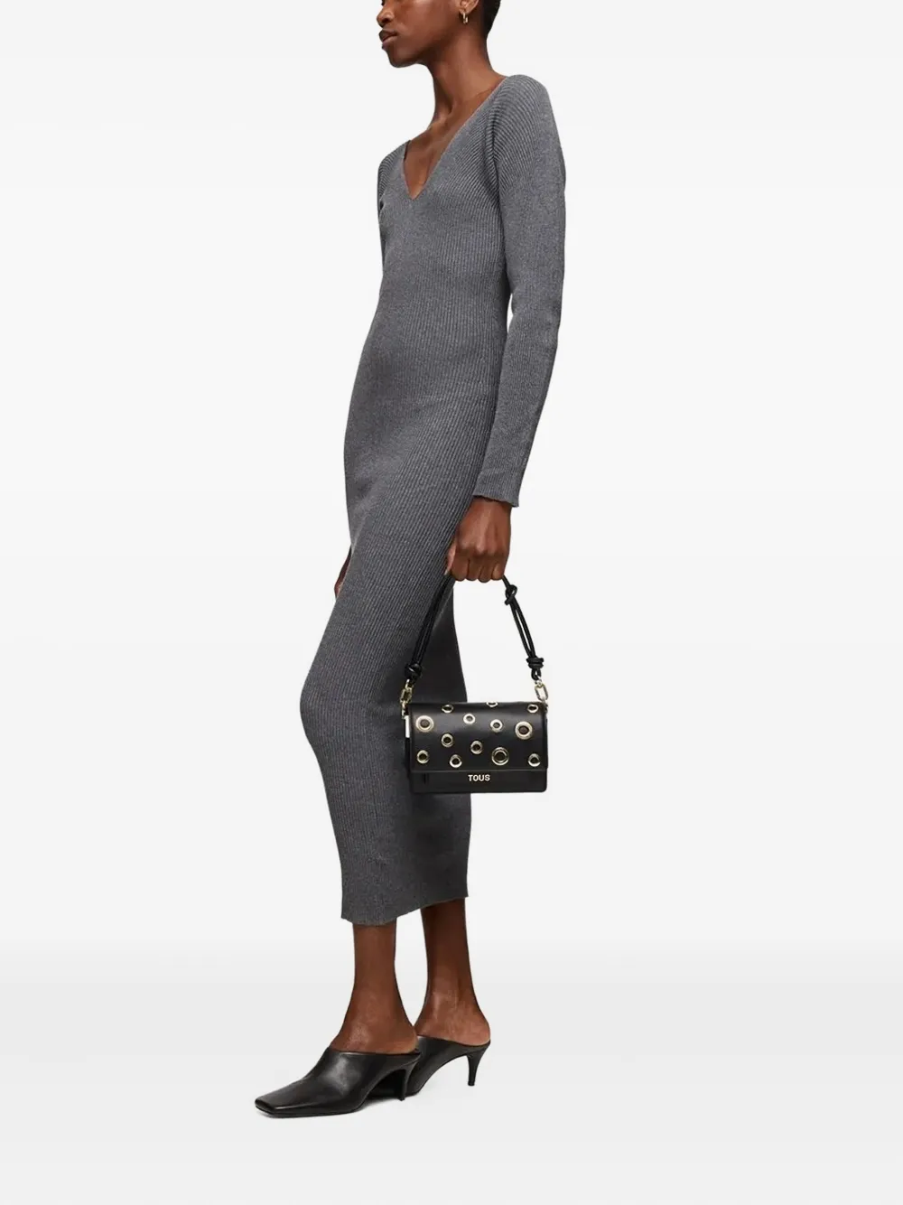 TOUS eyelet-detail satchel bag Zwart