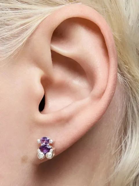 TOUS aretes Bear con amatista
