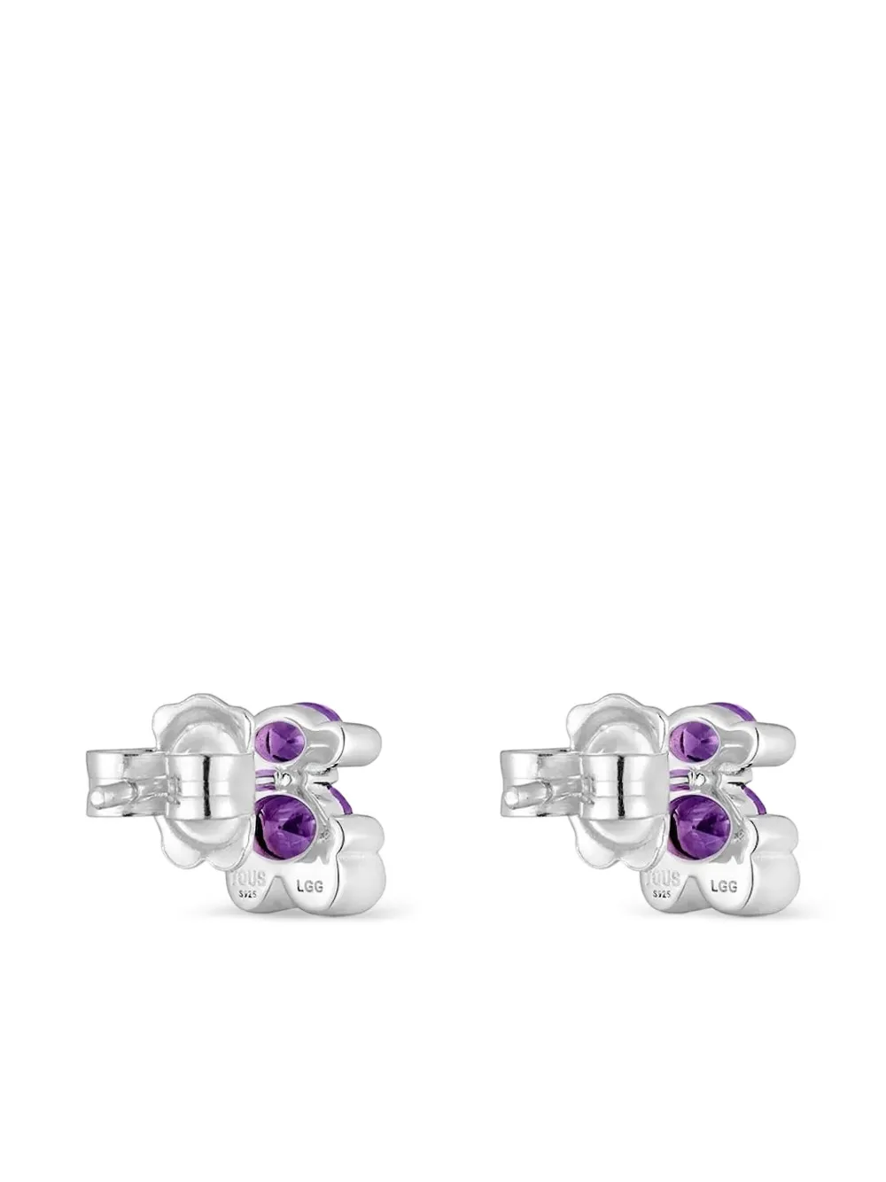  Tous Bear Amethyst Stud Earrings - Grey 