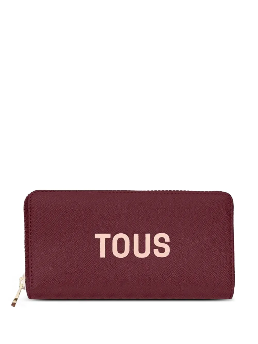 Tous Logo Zip-around Wallet In Red