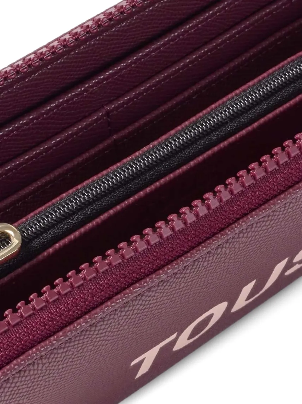 Tous Logo Zip-around Wallet In Red