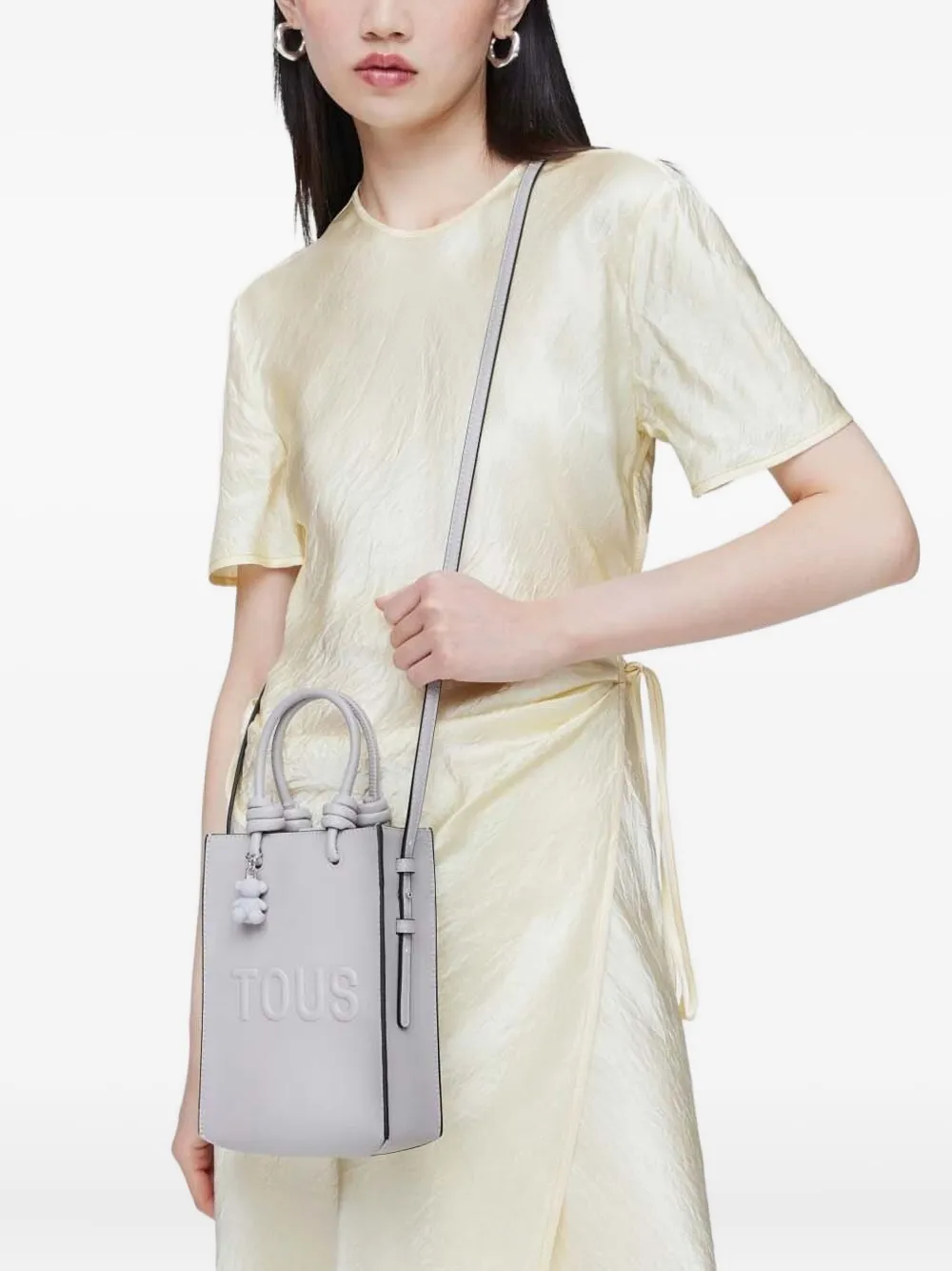 Tous Knotted-details Tote Bag In Gray