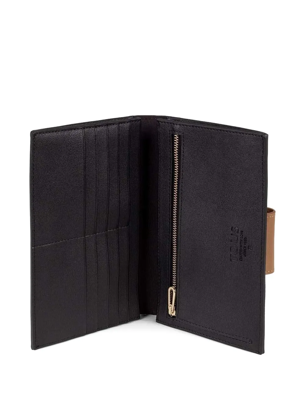 TOUS Kaos bear-print clasp mini wallet - Beige