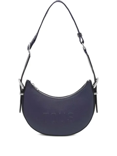 TOUS embossed-logo half-moon bag
