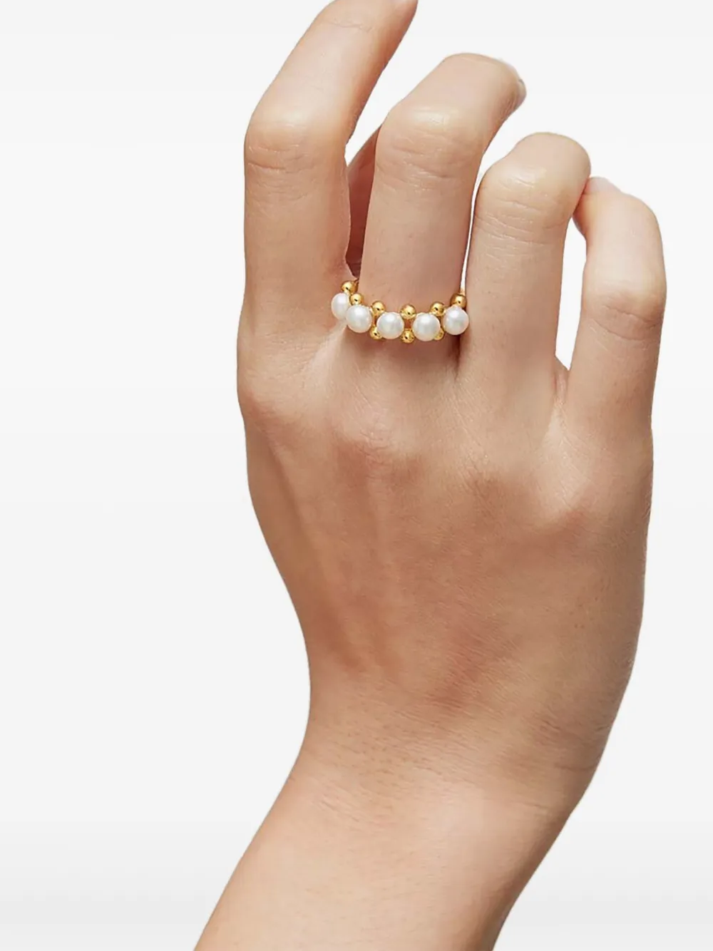  Tous Pearl-embellished Ring - Gold 