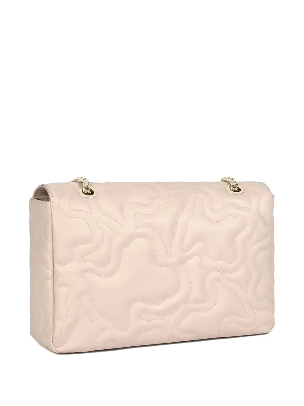 TOUS Kaos Dream quilted bear-pattern shoulder bag - Beige