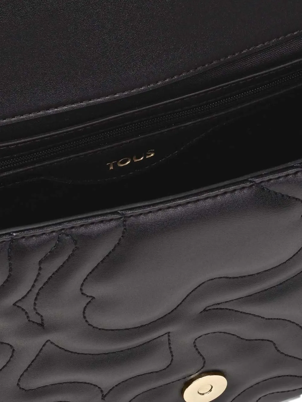 Tous Kaos Dream Quilted Chain Shoulder Bag In Black
