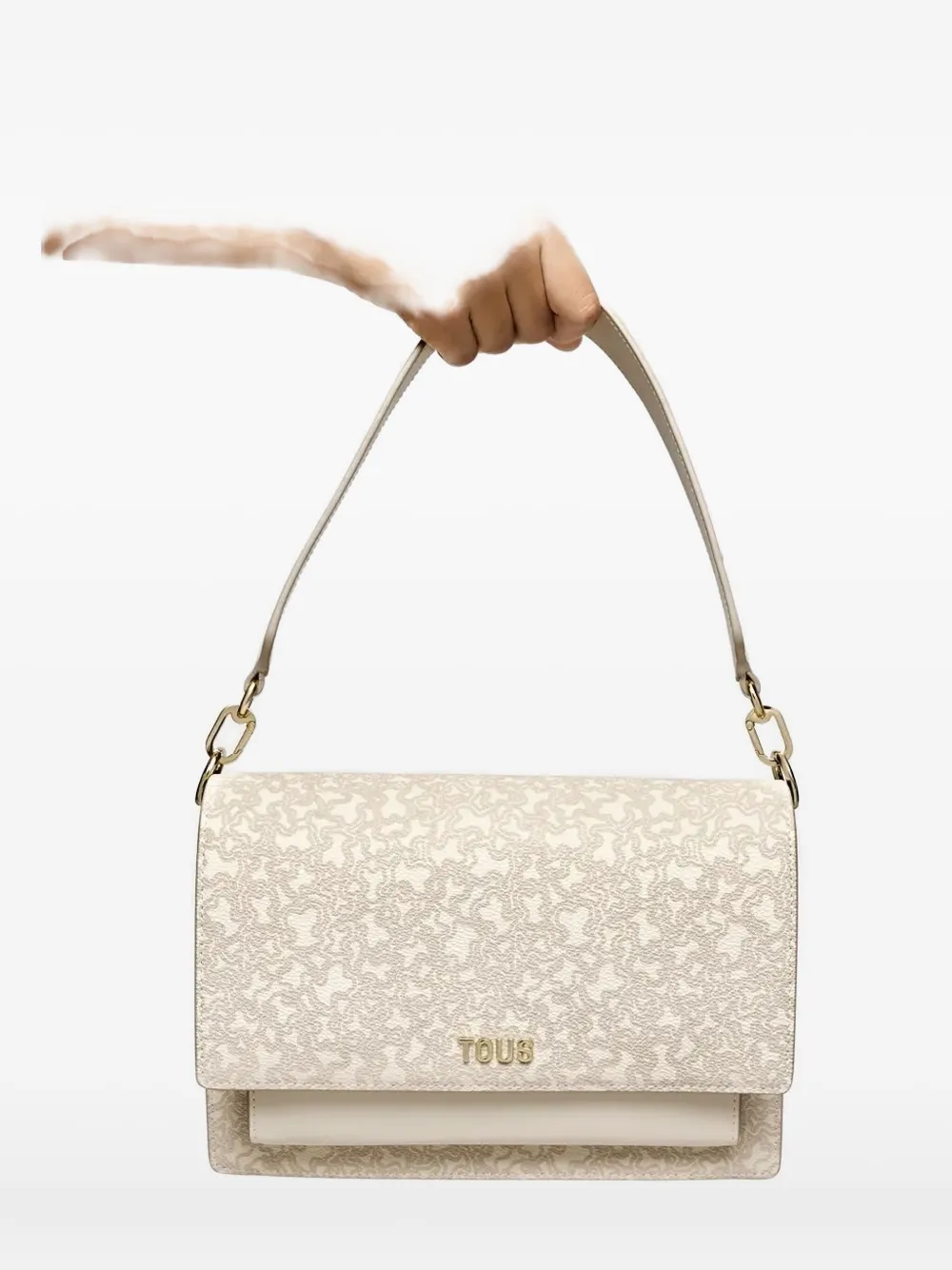 Tous Audree Floral-print Shoulder Bag In Neutral