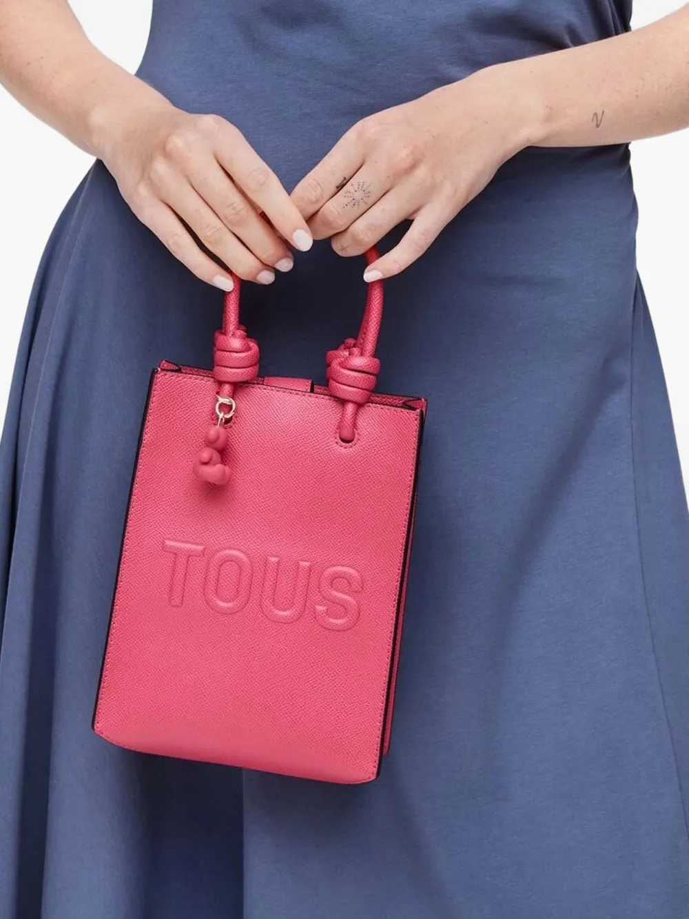 Tous Logo-embossed Tote Bag In Pink