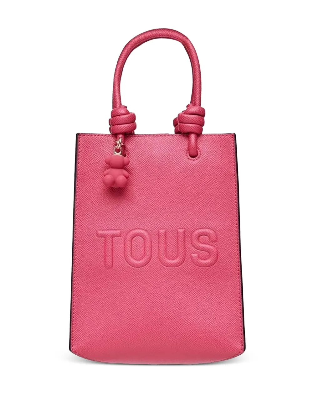 TOUS ロゴエンボス ハンドバッグ - ピンク TOUS ロゴエンボス ハンドバッグ - ピンク