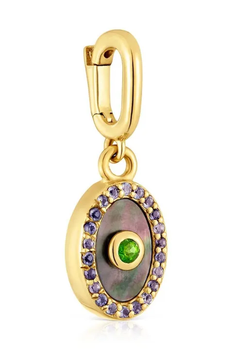 TOUS collar en oro amarillo de 18kt con gemas