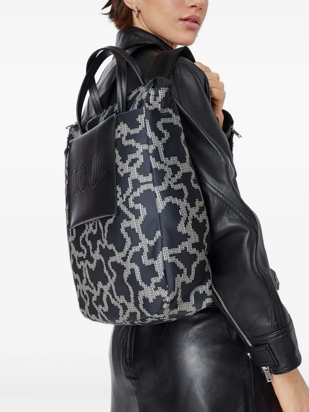 Tous Kaos Logo-motif Backpack In Black