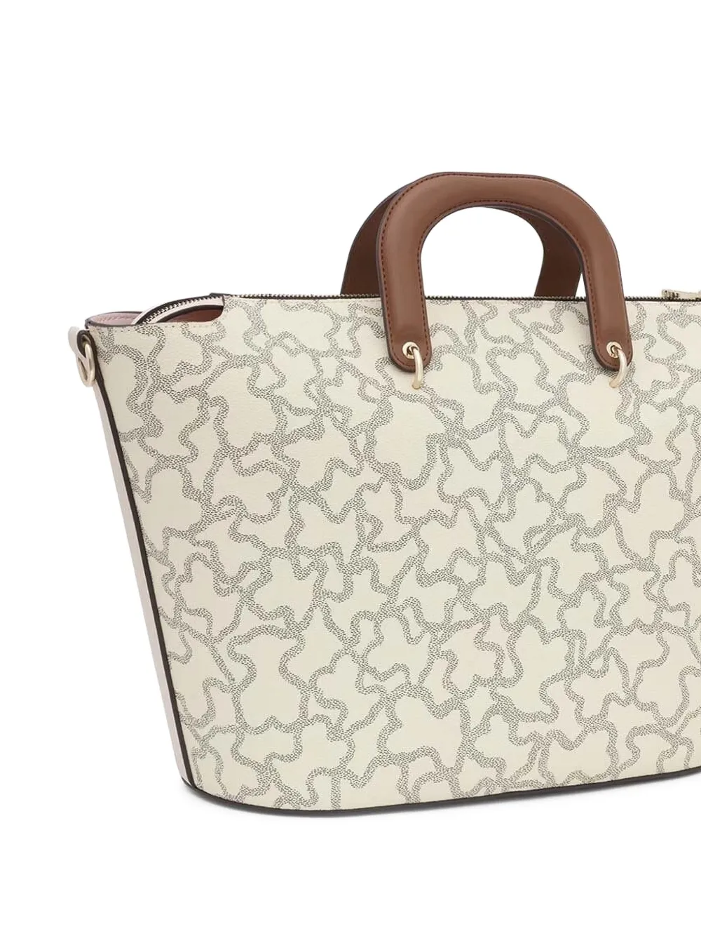 Tous Large Kaos Tote Bag In Neutral