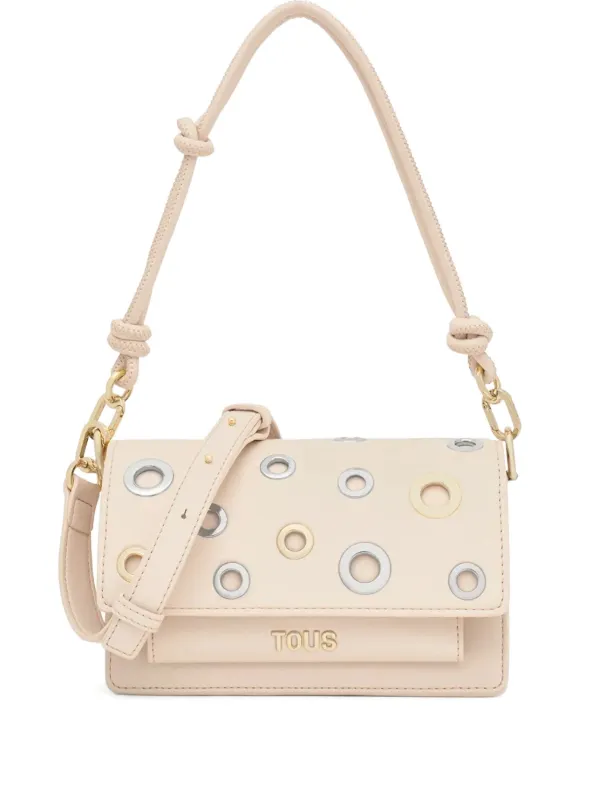 TOUS Small Audree Eyelets Crossbody Bag White FARFETCH