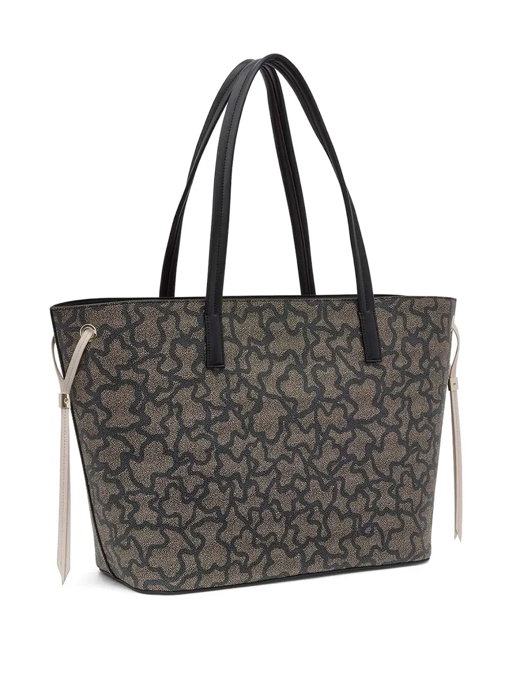 TOUS Kaos Icon shopper met beerlogo - Zwart
