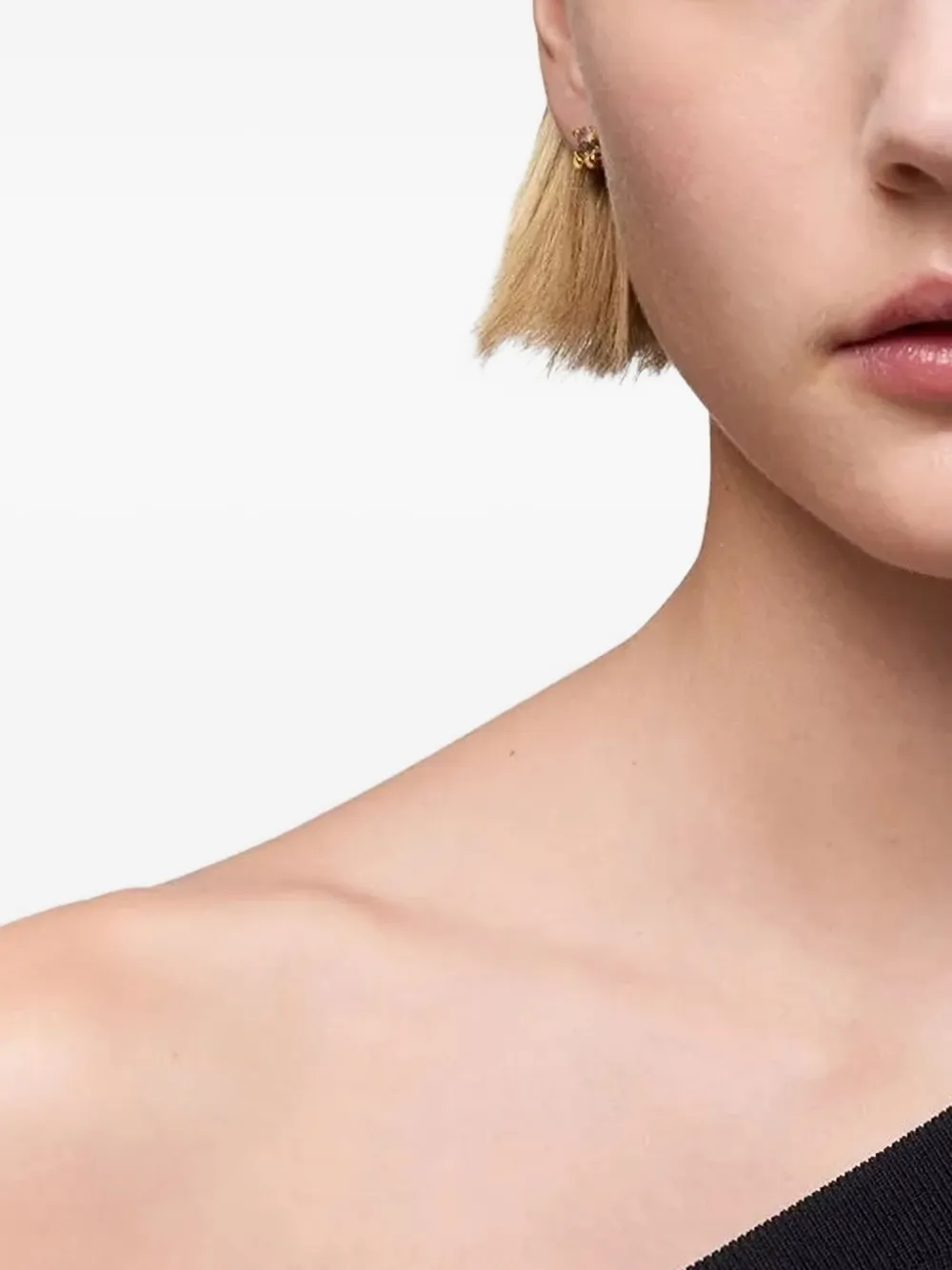 Tous Bear-shaped Stone Earrings In Gold