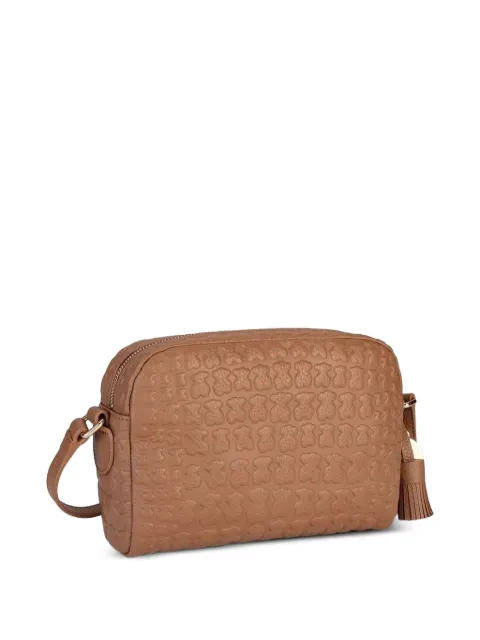 TOUS bear-pattern leather cross-body bag